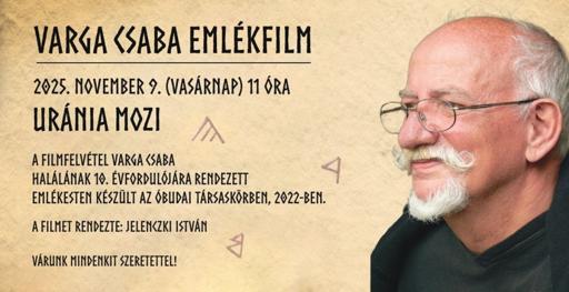 Jelenczki István filmrendező filmvetítés Varga Csaba emlékfilm plakát MMA